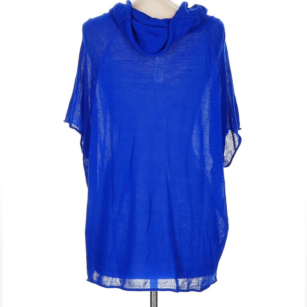 Chico's Vibrant Blue Knit Blouse Medium 2